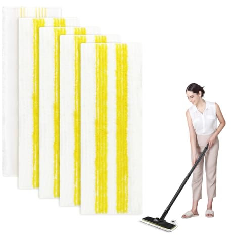 5 Pièces pour Kärcher EasyFix Bonnettes Nettoyeurs Vapeur Serpillere Kit, pour Kärcher EasyFix SC 1, SC 2, SC 3, SC 4, SC 5 Microfibre Lingette Accessoires, pour Tous Types de Sols