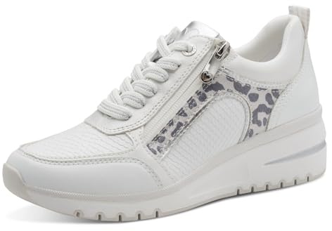 MARCO TOZZI Damen Sneaker weiches Feel Me Wechselfußbett weiches Innenfutter Vegan Modern