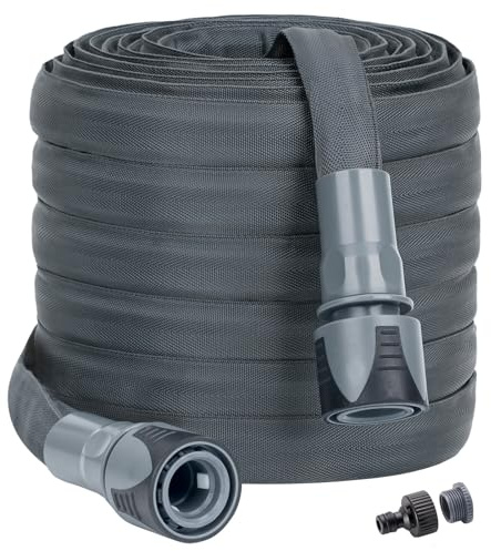 KOBAZ Flexible Garden Hose 15 m, Lightweight Non-Expanding Water Hose