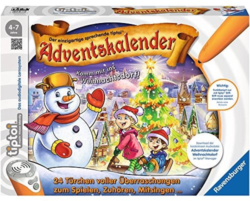 Ravensburger 00778 - tiptoi Adventskalender - das Weihnachtsdorf