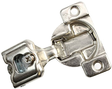 2 Pack Rok Hardware Grass TEC 864 108 Degree 1 Overlay Self Close Screw On Compact Cabinet Hinge 04401-15 3-Way Adjustment 45mm Boring Pattern