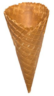 PJaspert Eiswaffeln | Eishörnchen - Dänische Hörnchen Tolle Tüte 170xØ78mm (45 Stück)