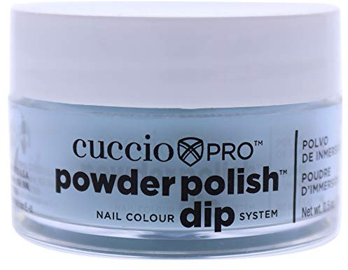 Cuccio - Pro Powder Polish Nail Colour Dip System - Sky Blue with Green Undertones - for Women - Nail Powder - 0.5 oz
