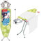 Vileda – Planche à repasser Perfect 2in1 Plus – Table à repasser avec prise de courant et repose-fer extra large – Hauteur réglable et bras extensible spécial draps, Vert, 175 x 45 x 9 cm
