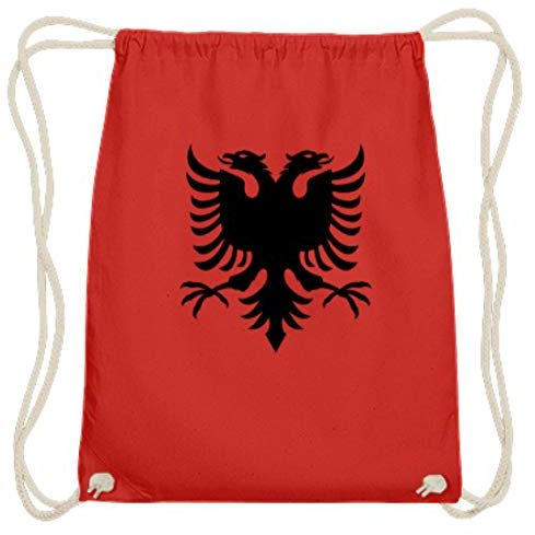 Albanien Adler Flagge Fahne Nationalflagge Fußball - Schlichtes Und Witziges Design - Baumwoll Gymsac