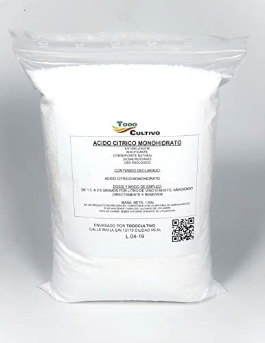 Acide citrique pure 5 kg. Conservateur et antioxydant naturel.
