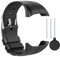 QGHXO Armband für Polar M400/M430, weiches verstellbares Silikon-Ersatzarmband für Polar M400/M430 Uhr (schwarz)