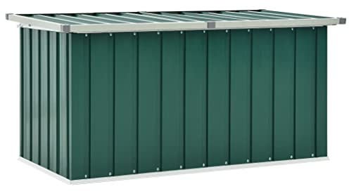 vidaXL Garten-Aufbewahrungsbox Grün 129 x 67 x 65 cm