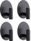Aikzik ganchos adhesivos para pared-ganchos toalleros de baño, ganchos autoadhesivos-Colgador Toallas sin Taladro para Baño Y Cocina, negro
