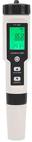 PUSOKEI Multifunktionales Wasserqualitätsmonitor-Testmessgerät, tragbar 4-in-1-PH-ORP-H2-Temperaturtester, LCD-Digitalanzeige, ideales Wassertestmessgerät für Schwimmbad/Wasser
