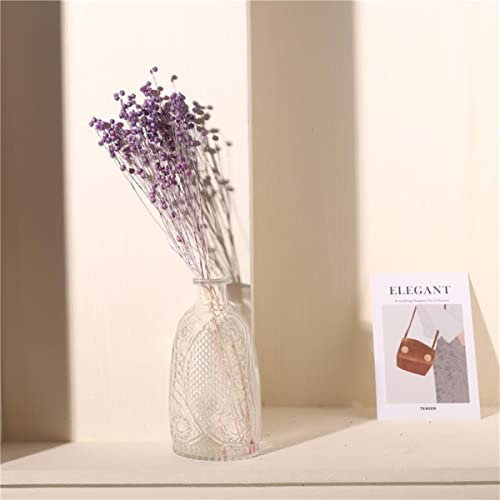 Dried Flax Beanreal Flowers Bouquets Natural Wheat ears Broom grass Dyed hair grass-shenzi 40cm 35g