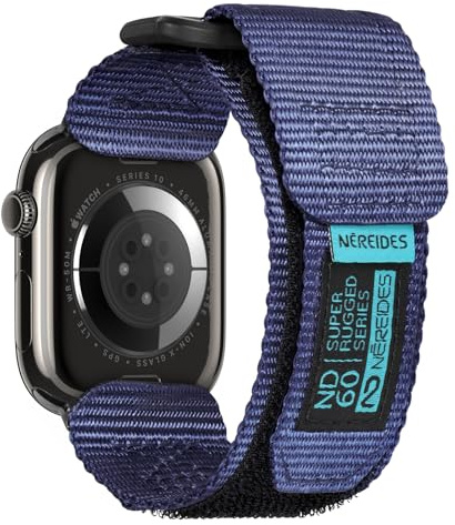 Nereides Armband Kompatibel mit Apple Watch Series 11/10/9/8/7/6/5/4/3/2/1/SE/SE2/SE3, Nylon Sportarmband mit gewebtem Design für 42mm/41mm/40mm/38mm