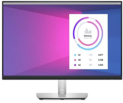 Dell P2423 24 Inch WUXGA (1920x1200) 16:10 Monitor, 60Hz, IPS, 5ms, 99% sRGB, DisplayPort, HDMI, DVI, VGA, 5x USB, 3 Year Warranty, Black (Renewed)