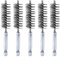 sourcing map 5Stk 304 Edelstahl Bohrung Pinsel 17mm Durchmesser 4 Lang Reinigung Verdreht Draht Pinsel mit Handgriff 1/4 Sechskant Schaft für Rohre Häfen Lager