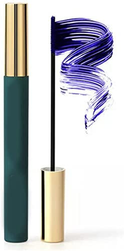 Magic Color Skinny Mascara, Waterproof Healthy Lengths Mascara for Stronger, 4D Silk Fiber Eyelash Mascara, Thick Curling Skinny Mascara, Natural Waterproof Long-lasting Non-smudge (Blue)