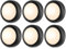 Yiliaw 6er-Pack LED Puck-Lichter mit Fernbedienung,16 Farbwechsel Unterbauleuchten,Batteriebetriebene Nachtlichter mit Dimmer & Timer für Schrank,Schlafzimmer und Küche,Schwarz