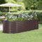 FENLAX Jardinière en acier revêtu par pulvérisation - 249 x 100 x 68 cm - Marron - Jardinière surélevée pour légumes, lit surélevé - Jardinière surélevée en métal