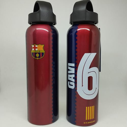 Alusport Bottles, botella aluminio FC Barcelona jugador GAVI 23-24 600 ml