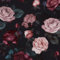 VOLEAAR Big Floral Wallpaper Rose Contact Paper Boho Wall Paper for Bedroom Bathroom Shelves Drawers Vinyl Removable Self Adhesive PVC DIY Black Pink 44.5CM x 300CM