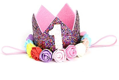 PRETYZOOM Haarschmuck Für Kinder Babykrone -Geburtstagskrone Haargummis für Kleinkinder -Haargummi stirnbänder haarband Haarschmuck für Babys Stirnband Stirnbänder für Babys Anzahl das Foto