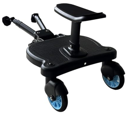 Cikiki Universal Buggy Board mit Sitz, Kiddy Board, Buggy Stroller Board, Pedal Standing Sec Adapter Kinderwagen Board