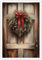 ZETCGSH Vintage Winter Xmas Haustür Kranz Weihnachten Leinwand Wandkunst Dekor Poster Weihnachtskranz Wandkunst Rustikale Weihnachten Tannenzapfen Urlaub Home Room Decor Ästhetik 30,5 x 40,6 cm