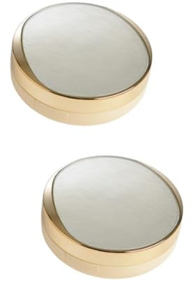 Healeved 2St Make-up-Zubehör Leeres Puderquastenetui Make-up-Puderetui Behälter für loses Pulver Behälter für Make-up-Kosmetiktiegel creme fall parfümfrei cosmetic secruity Kosmetikbehälter
