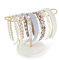 Mkono Stirnband Halter Metall Stirnband Organizer Haar Hoop Display Stand, Haar Zubehör Organizer Lagerung Haar Seile Armbänder Armreifen College Dorm Raum Dekor für Frauen und Mädchen, Gold