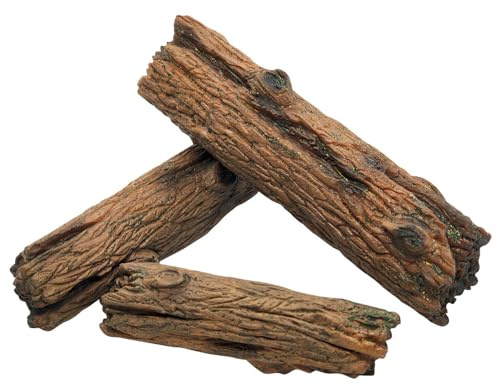 MiOYOOW Reptile Forest Climbing Decoration, 3CPS Stones/Branch Shape Terrariums Decor Tank Habitat Accessory for Reptile Frog Spider Bearded Dragon