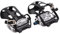 Fenteer Heimtrainer-Pedale mit Zehenclip und Riemen, rutschfest, tragbar, 1/2-Zoll-, Indoor-Cycling-Pedal für Heimtrainer