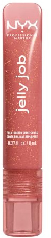 NYX Professional Makeup Peptide Lip Gloss, Honey It's Jelly | High-Shine Plumping Lip Gloss with Peptide Complex & Cherry Oil for Glassy, Non-Sticky Volume