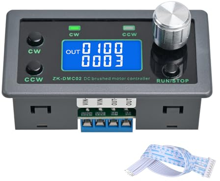 DC-Motorsteuerung mit Vorwärts-/Rückwärtslauf, Verzögerung, Zyklusfunktion und Endschalter-Unterstützung, 12–30 V DC, 10 A, 23 Bewegungsmodi, Modbus-Kommunikation, Parameterspeicherung