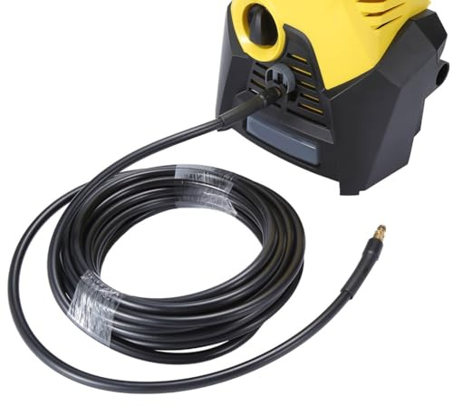 Whychstore Karcher K2–K7 Replacement Pressure Washer Hose, 5M/6M/10M/15M, 180 Bar (2610 PSI) Rubber-Braided with Brass Quick-Connect Fittings