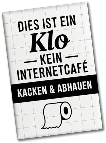Klo, kein Internetcafe Souvenir Souvenir Magnet lustiger Spruch für Toilettentür im Büro