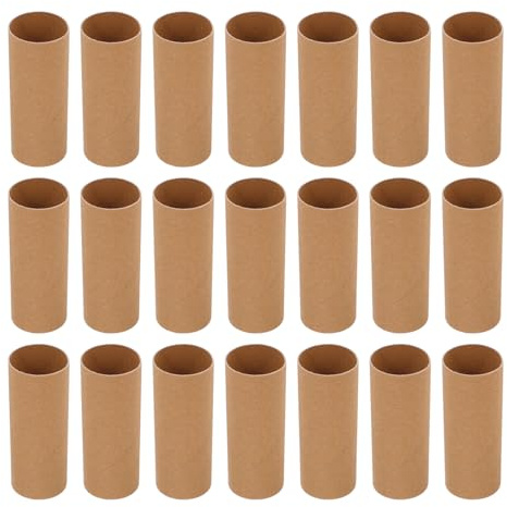 COHEALI 40 Stück Runde Papprollen zum Basteln aus Papier Bemalbar und Einfach zu Verwenden Höhe 10cm Innendurchmesser 40mm für Kreative Heimdekoration und Kunstunterricht
