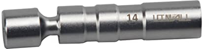 Dünnwandiges Universalgelenk, 14 mm, Zündkerzenbuchse, magnetisch, 12 pt 95 mm Länge