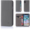 32nd Classic Series - Real Leather Book Wallet Flip Case Cover For Apple iPhone X & iPhone XS, Real Leather Design With Card Slot, Magnetic Closure and Built In Stand - Elephant Grey