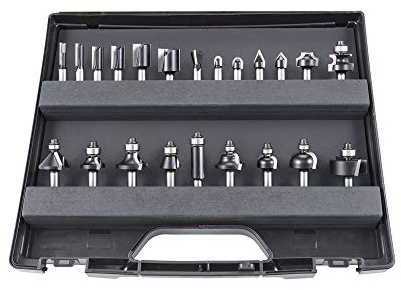 DICTUM® HW-Fräserset, 22-teilig, im Transportkoffer