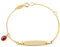 Monde Petit Kinder Marienkäfer Armband Gelbgold 9 Karats (375) - Geschenkbox - Garantiezertifikat