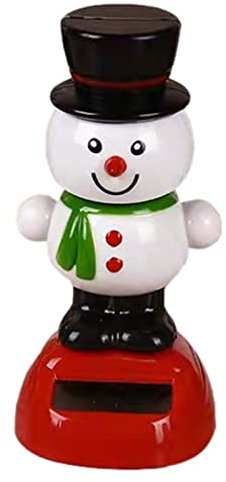 Luckxing Wackelfigur Solar Spielzeuge Figuren, Solar Wackelfigur Weihnachten Solar Swinging Figur Elch Weihnachtsmann Pinguin Schaukelpuppe Solarbetriebenes Spielzeug Dekofigur Für Fensterbank, Auto