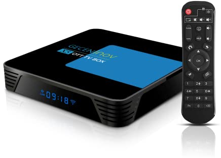Android 10.0 TV BOX, Smart TV Box 4+64GB 3D 4K@30fps High Resolution RK3318 CPU, Supports 2.4GHz/5.0GHz WiFi, Bluetooth 4.1 and 100M Ethernet Connection TV Boxes