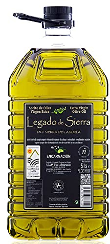 Legado de Sierra - Aceite de Oliva Virgen Extra Picual - Denominación de Origen Sierra de Cazorla - Garrafa 5L