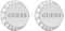 GUESS JEWELLERY MOON PHASES Ohrringe (JUBE01195JWYGT / JUBE01195JWRHT), Einheitsgröße, Unkostbare Metalle, Ohne Edelstein