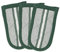 DII Double Strip Chef Kitchen Cooking & Baking Collection, Pan Handle Set, 6x3, Dark Green, 3 Piece