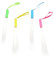 4pcs Led Glow Sticks Fiber Optic Wands for Parties Concerts Events Fun Cheering Props Safe Design