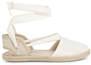 Pisamonas Valencianska Espadriller För Flickor Virka Size 28 Color Beige