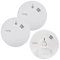 Kidde Firex KF Series Mains Powered Fire Alarms Kit (2 Smoke & 1 Heat) with Alkaline Back-up Battery