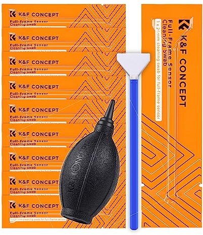 Minadax Vollformat Sensor Reinigung 24mm Mikrofaser Swabs 10 Stück Staubfrei + Blasebalg