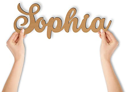 Sophia Name Schriftzug Schild Geschenk Namensschild Türschild Holz Buchstaben Deko Tür Wand