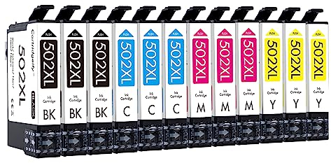 Cartridgeify 502XL Druckerpatronen Kompatibel mit Epson 502 XL Patronen Multipack, für Expression Home XP-5100 XP-5105 XP-5155 XP-5150, Workforce WF-2860 WF-2865 WF-2880 WF-2885 WF-2860DWF WF-2865DWF